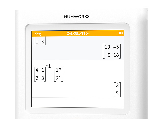 Calcolo app on the NumWorks graphing calculator