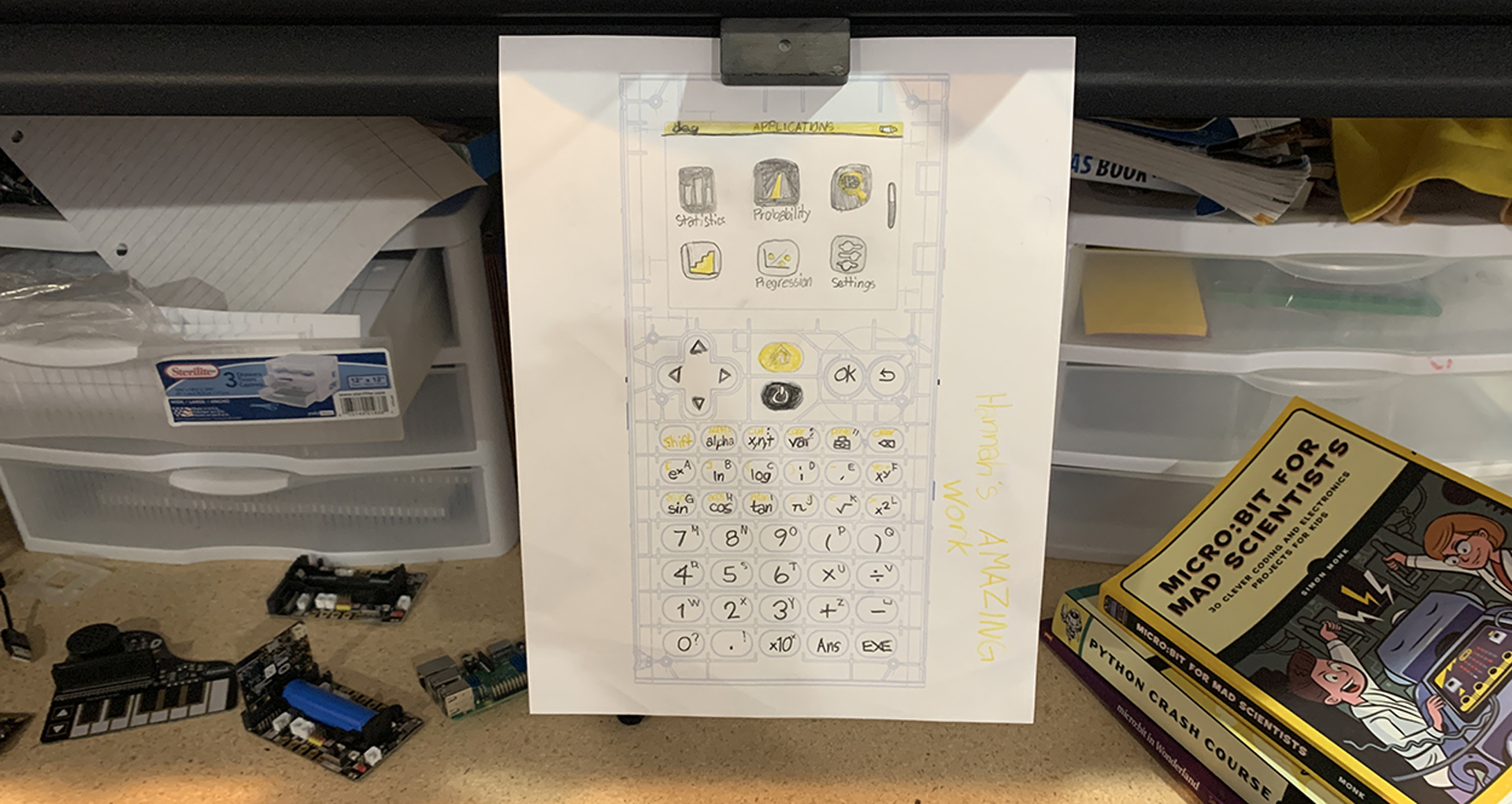 An Illustrated model of the NumWorks calculator