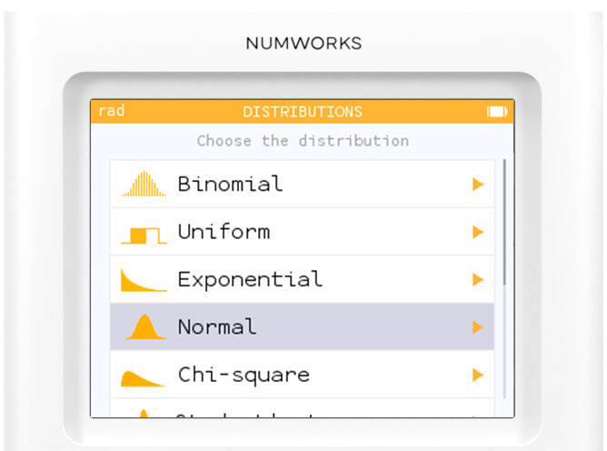 Getting started with NumWorks (Statistics) — NumWorks