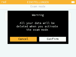 Changing the selection color in warning messages