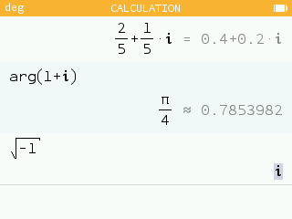 Result in cartesian or exponential complex format