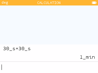 Calculations with units display the result with the most relevant unit