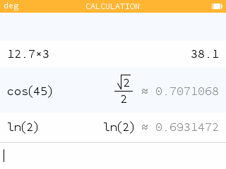 Display results on a single line in the Calculations application if space allows