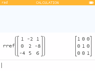 Matrices section of the toolbox