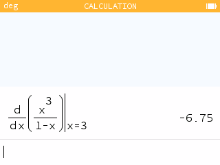 Natural writing of the derivative function