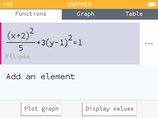 Obtaining information of a conic