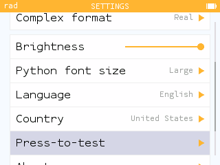 Using the press-to-test