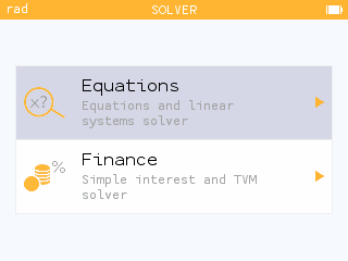 New solver application