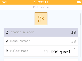 Scroll through the elements with the directional keys