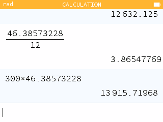 Calculating the actual cost by mutliplying the monthly payment by the number of months