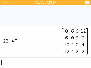 Matrix 2B + 4T