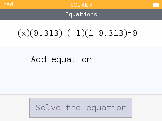 Setting up an equation