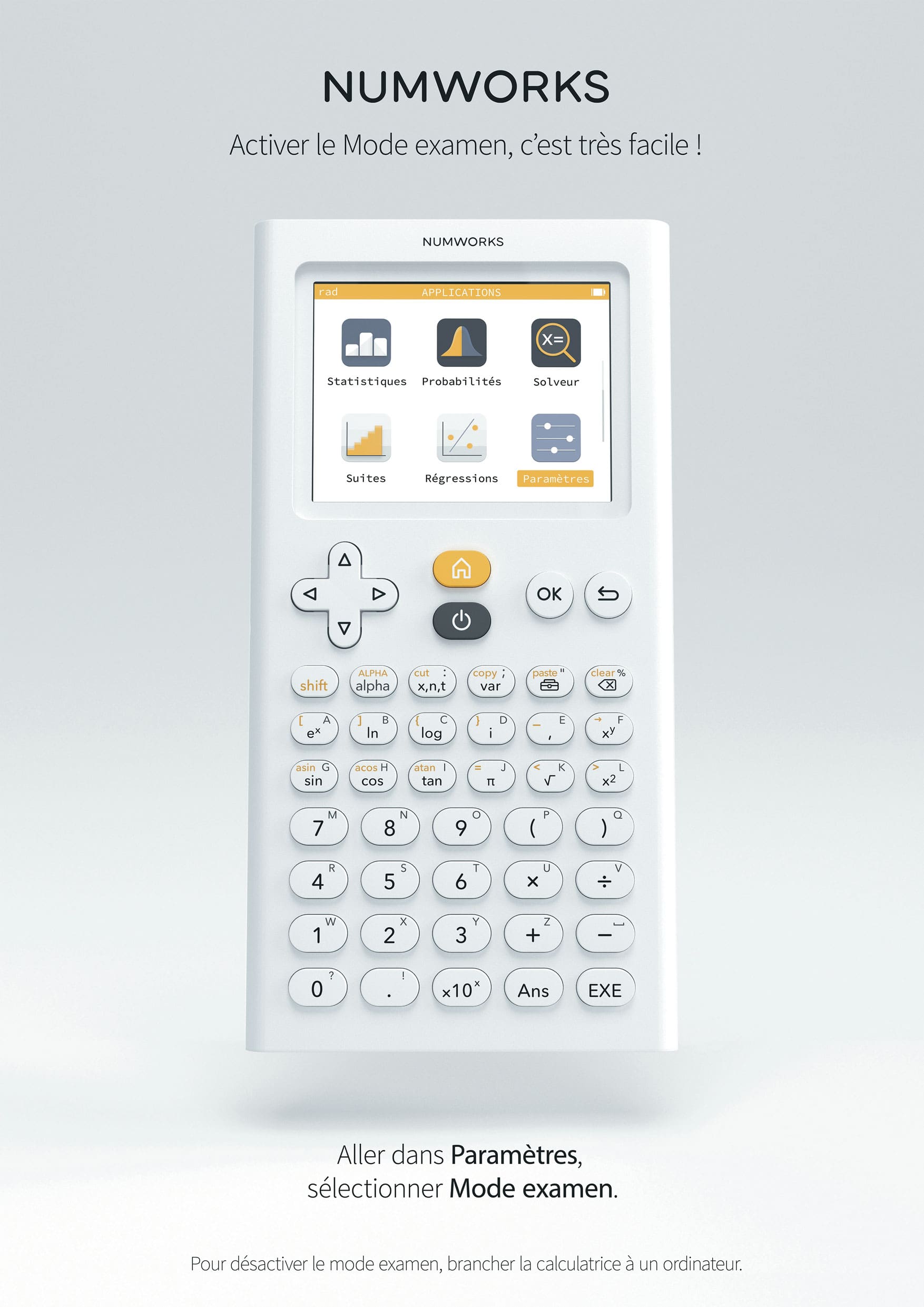 Comment utiliser le mode examen ? — NumWorks