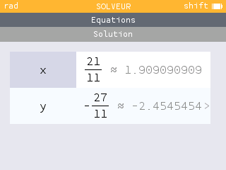 Calculatrice Numworks : équations, saisie naturelle et transfert