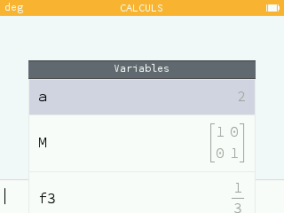 Noms de variables