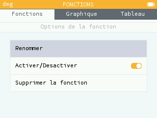 Renommer une fonction dans l'application Fonctions