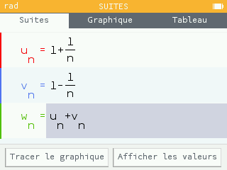 Troisième suite dans l'application Suites