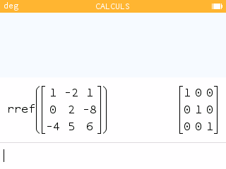 Section Matrices de la boîte à outils