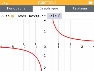 Accéder au menu Calcul depuis la barre de menus