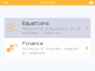 Nouvelle application solveur