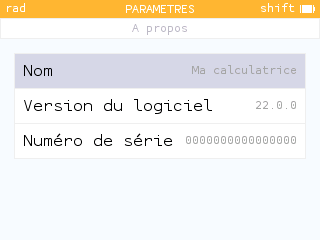 Donner un nom à sa calculatrice