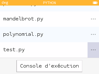 Calculatrice graphique Python Numworks