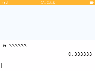 Fraction approchée dans les résultats additionnels