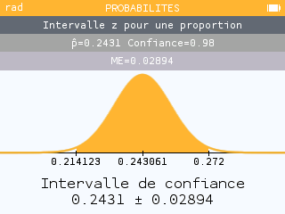 Le résultat est donné accompagné d'une interface graphique.