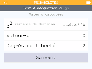 Validation de l'écran 2.