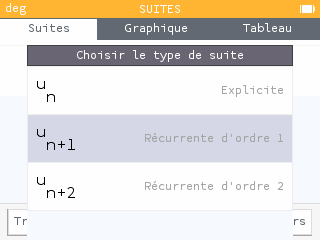 Ajouter une suite puis sélectionner la deuxième expression.