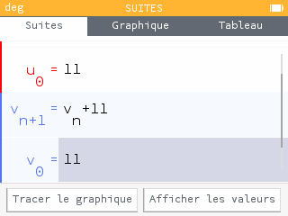 Relation de récurrence et valeur initiale