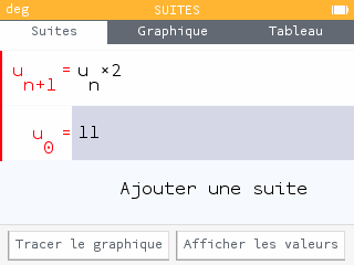 Relation de récurrence et valeur initiale