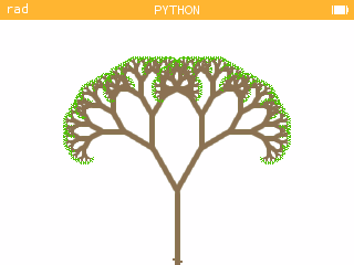 Arbre de Pythagore réalisé avec Turtle