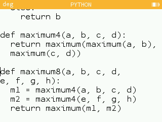 Autre proposition de script pour la fonction maximum8.