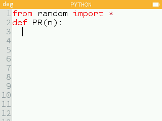 Définition d'une fonction Python.