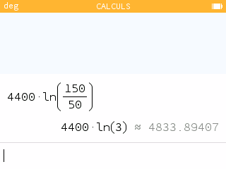 L'application numérique donne environ 4833,9.