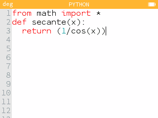 Importazione di tutte le funzioni dal modulo math