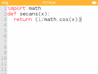 Importeren van de math module