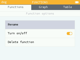 Een functie hernoemen in de Functies applicatie