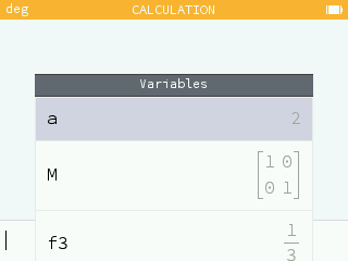 Variable names