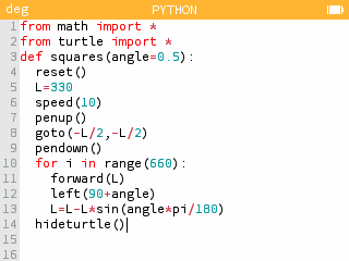 Klein lettertype voor de Python applicatie