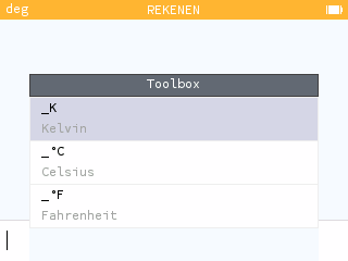 Toevoeging eenheden van temperatuur Celsius en Fahrenheit