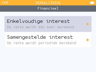 Keuze tussen enkelvoudige en samengestelde interest