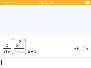 Escrita natural em função derivada