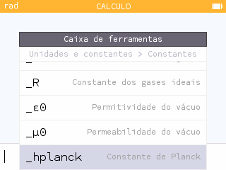 Constante de Planck na caixa de ferramentas