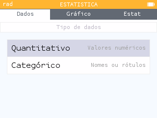 Dados quantitativos ou categóricos